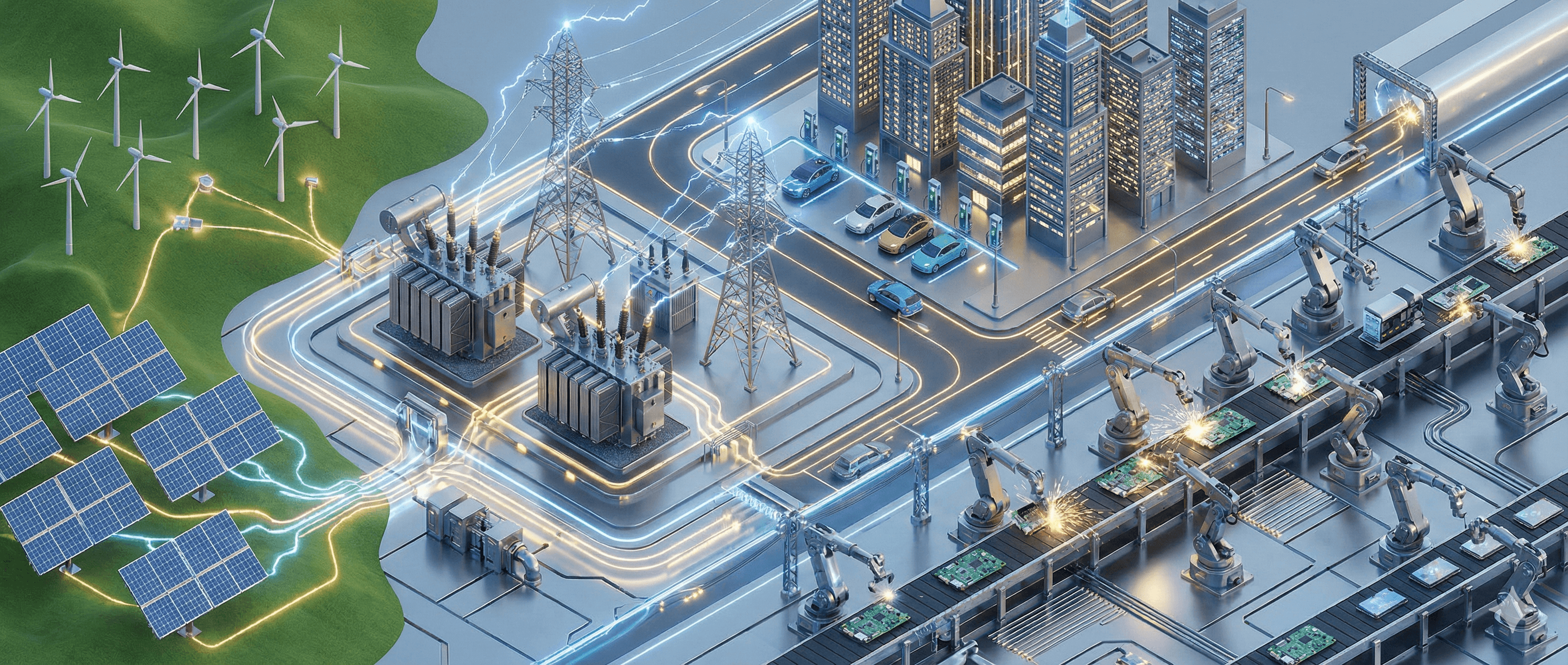 Ein KI-generiertes Bild, welches den Studiengang Elektrotechnik illustriert