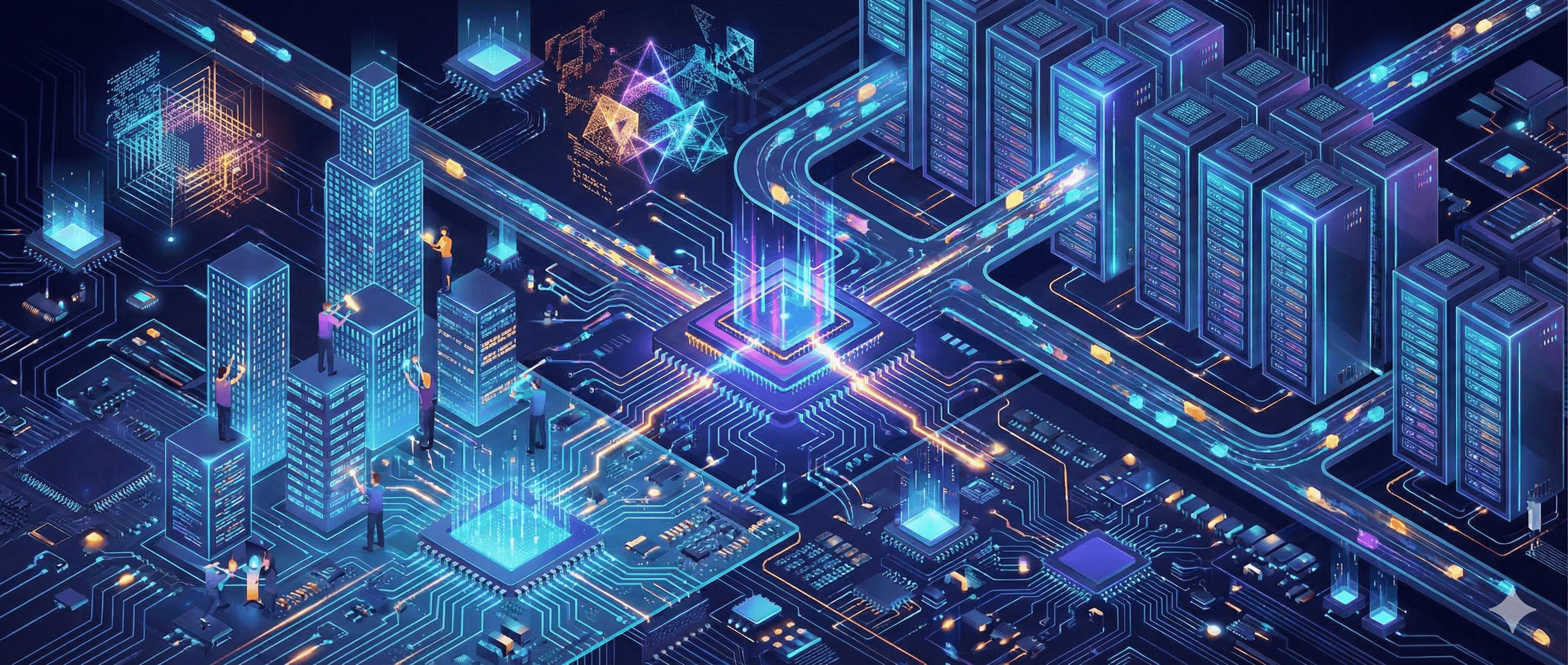 Ein KI-generiertes Bild, welches den Studiengang Informatik illustriert