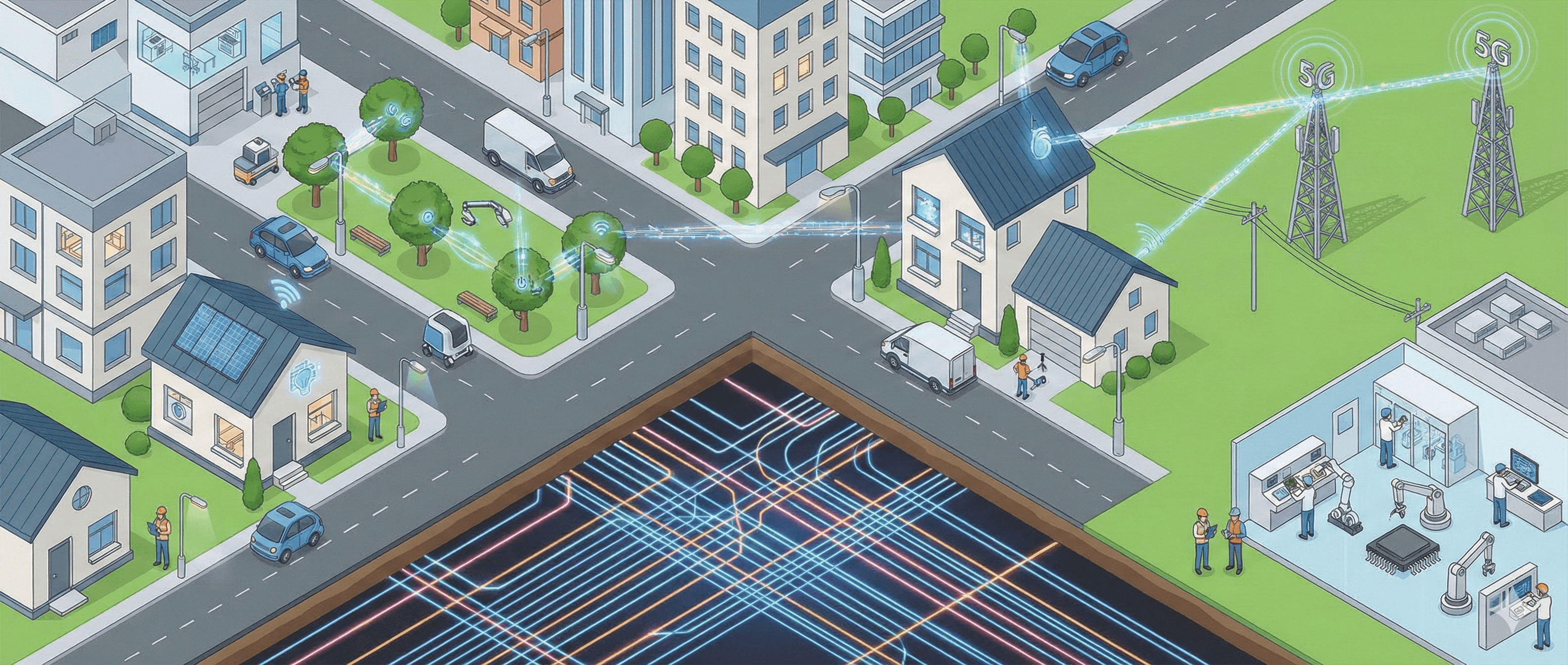 Ein KI-generiertes Bild, welches den Studiengang Informationstechnik illustriert